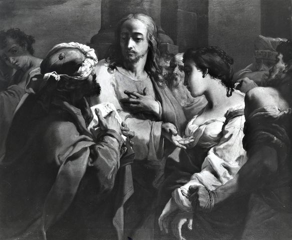 A. C. Cooper — Gandolfi Gaetano - sec. XVIII - Cristo e l'adultera — insieme